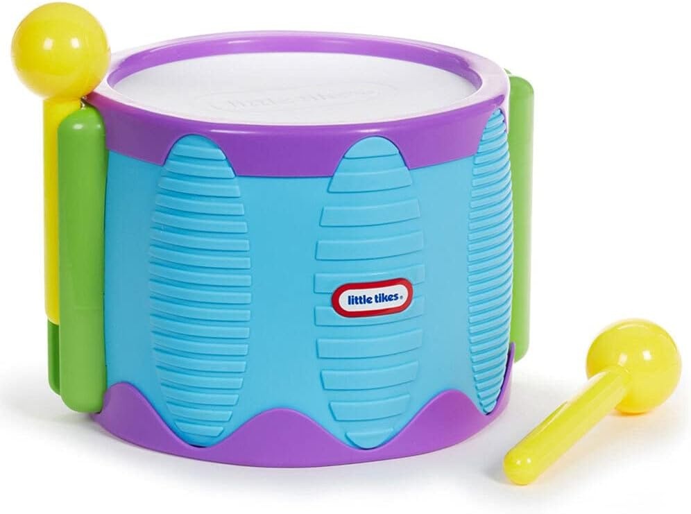 Little Tikes Tap-A-Tune Drum Baby Toy, Multi Color (643002), 9.25 L x 9.25 W x 6.30 H Inches