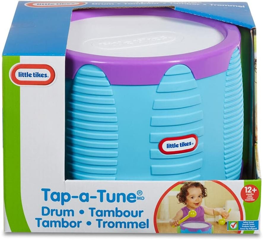 Little Tikes Tap-A-Tune Drum Baby Toy, Multi Color (643002), 9.25 L x 9.25 W x 6.30 H Inches
