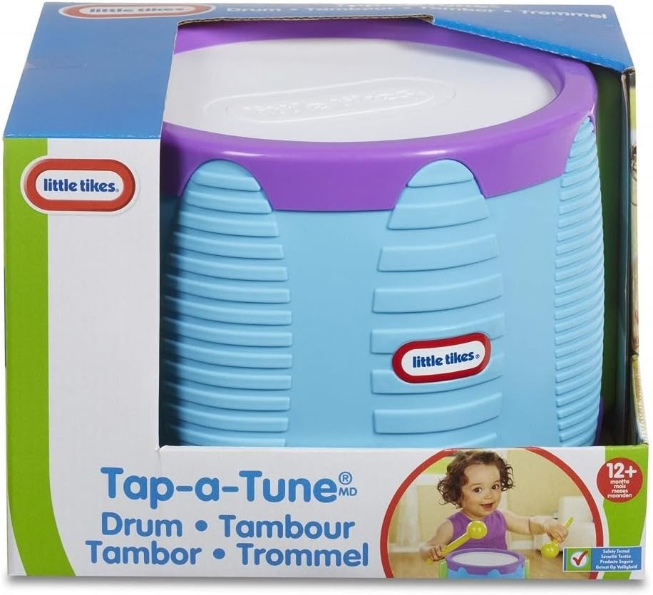 Little Tikes Tap-A-Tune Drum Baby Toy, Multi Color (643002), 9.25 L x 9.25 W x 6.30 H Inches