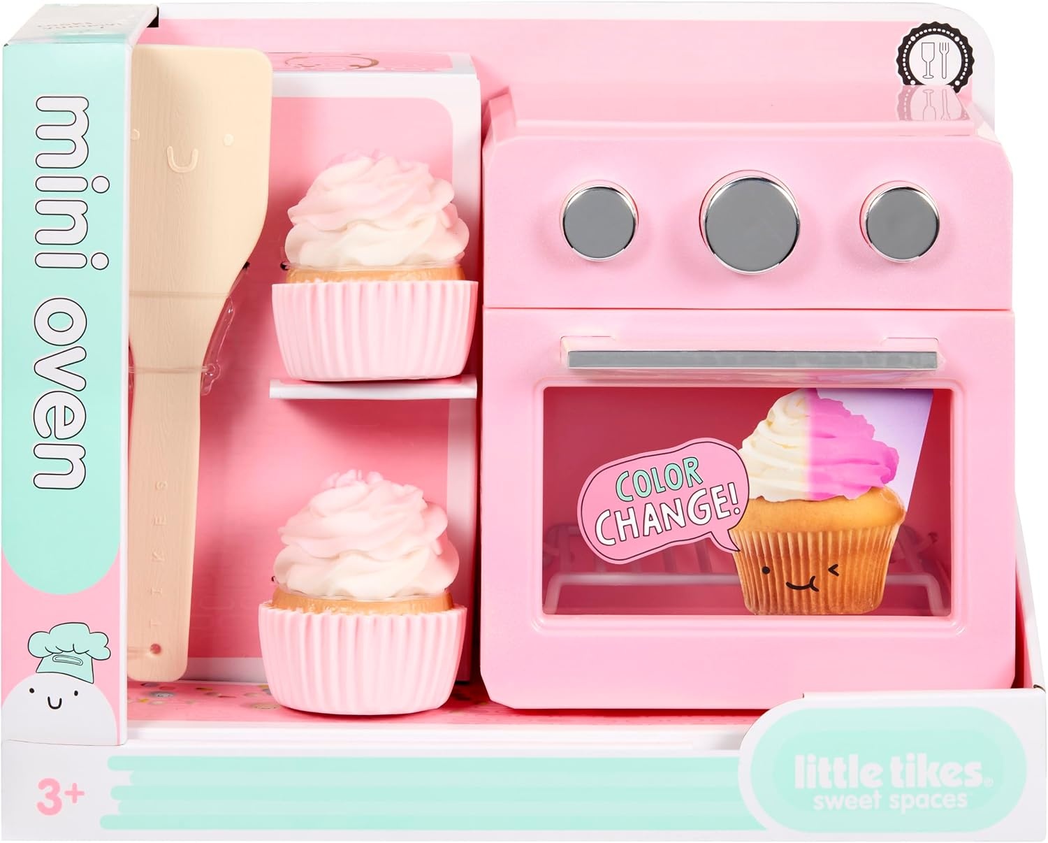 Little Tikes Sweet Spaces Mini Oven – Pink, Imaginative Play, Pretend Play Kitchen, Boys and Girls Ages 3+ Years