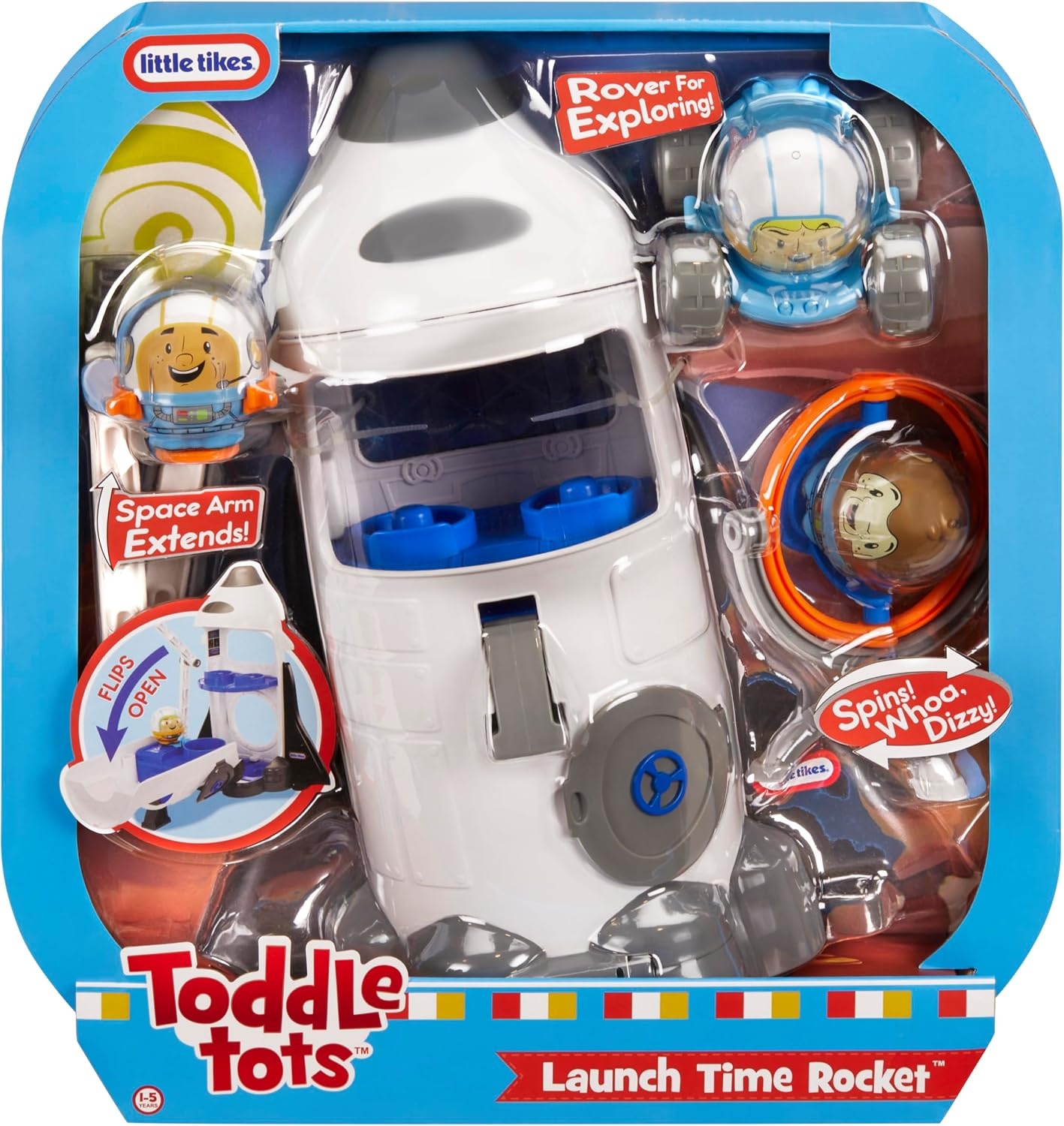 Little Tikes Toddle Tots Launch Time Rocket Multicolor Plastic Toddler Toy Building Block