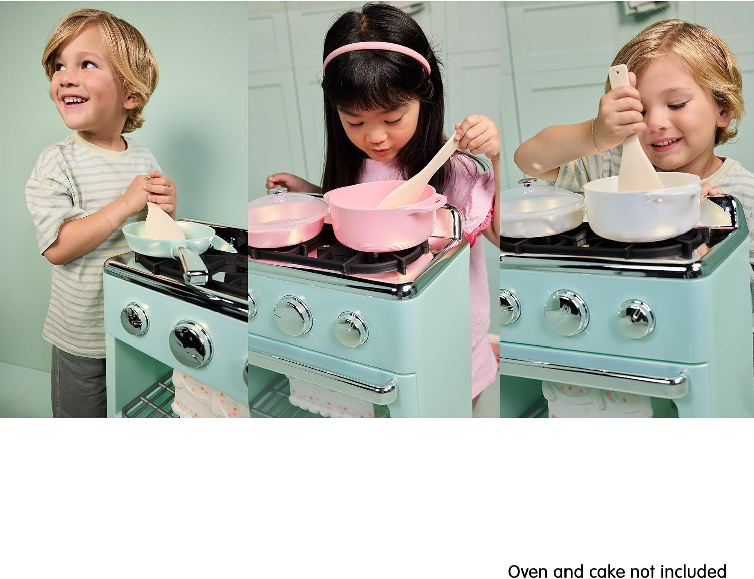 Little Tikes Sweet Spaces Pots & Pans Set, Pink, Play Kitchen Cookware, Boys and Girls Ages 3+ Years