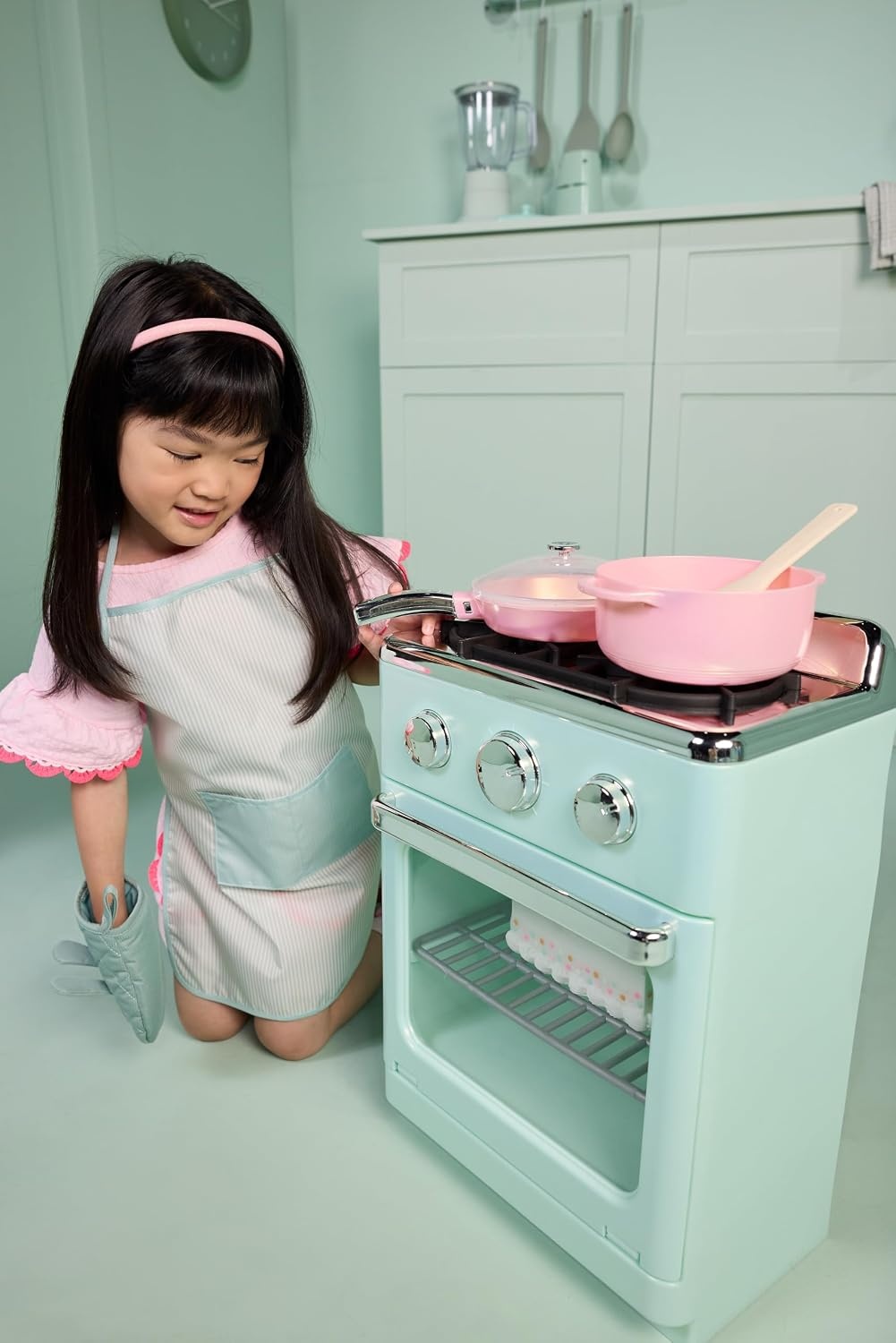 Little Tikes Sweet Spaces Pots & Pans Set, Pink, Play Kitchen Cookware, Boys and Girls Ages 3+ Years