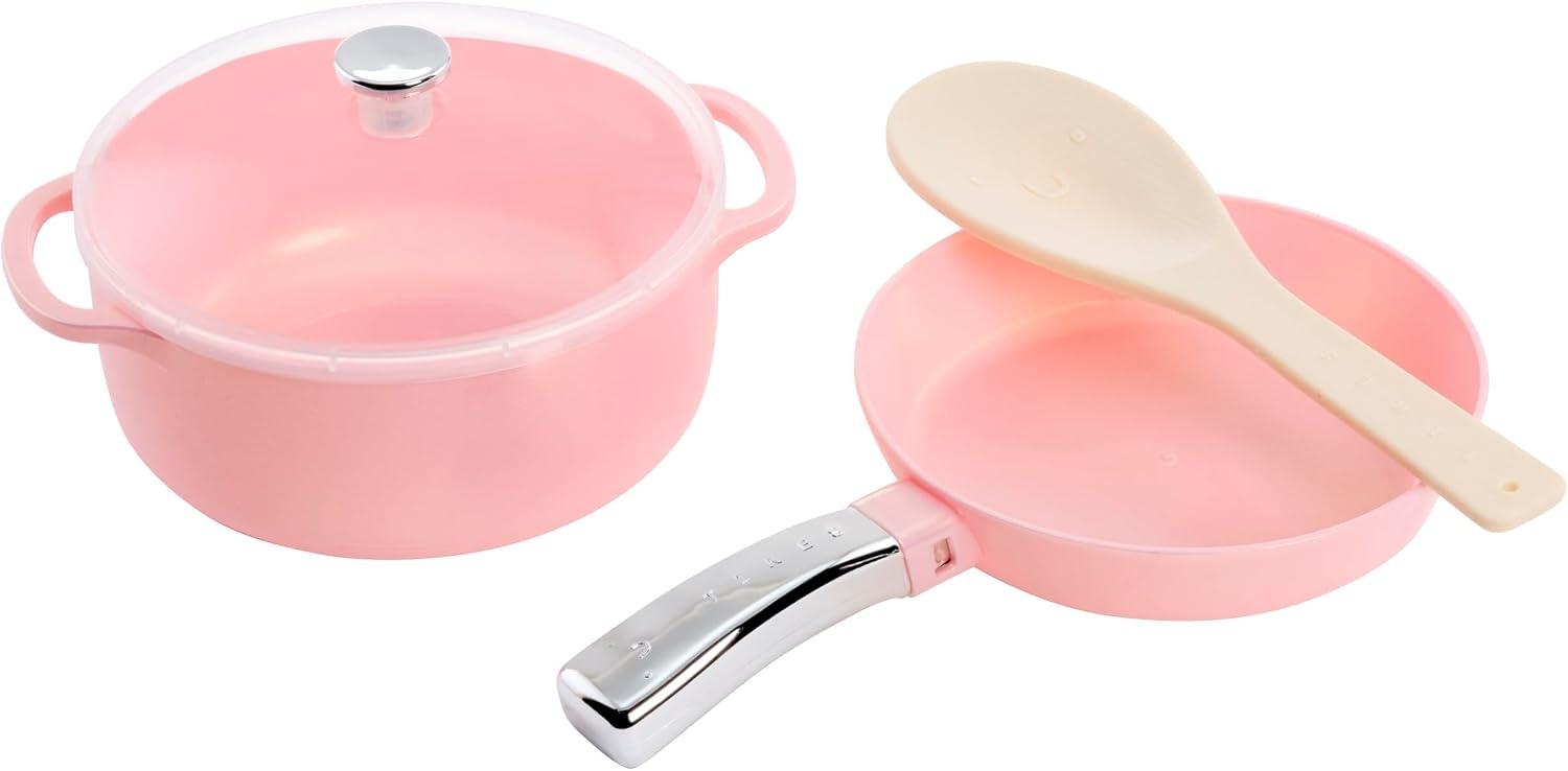 Little Tikes Sweet Spaces Pots & Pans Set, Pink, Play Kitchen Cookware, Boys and Girls Ages 3+ Years