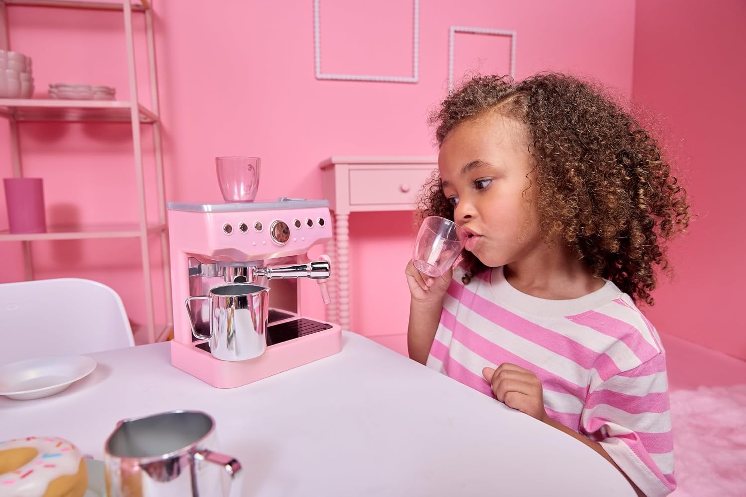 Little Tikes Sweet Spaces Espresso Machine – Pink, Imaginative Play, Pretend Play Kitchen, Boys and Girls Ages 3+ Years
