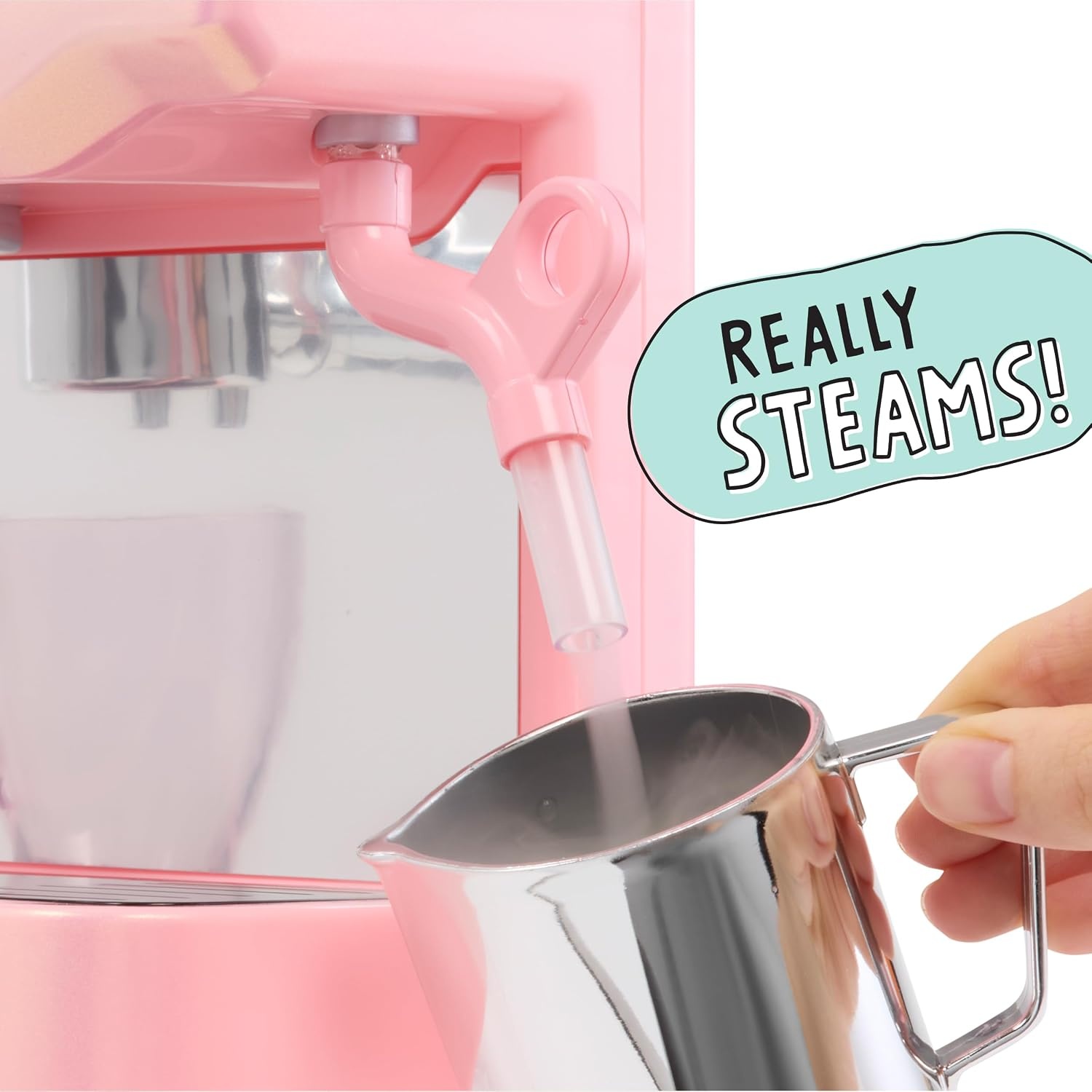 Little Tikes Sweet Spaces Espresso Machine – Pink, Imaginative Play, Pretend Play Kitchen, Boys and Girls Ages 3+ Years