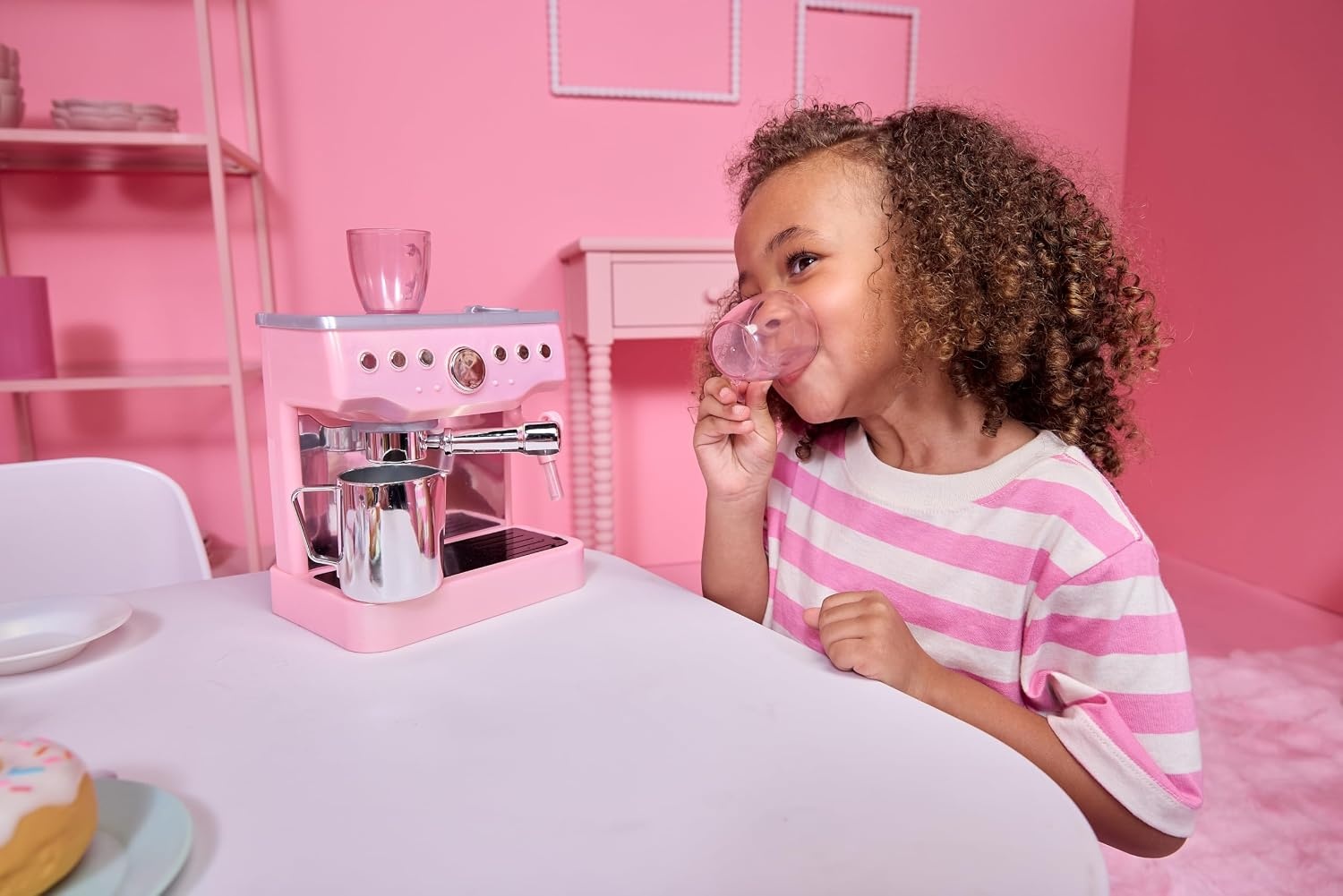 Little Tikes Sweet Spaces Espresso Machine – Pink, Imaginative Play, Pretend Play Kitchen, Boys and Girls Ages 3+ Years