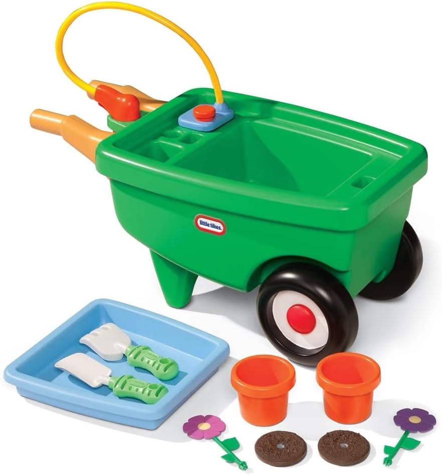 Little Tikes 2-in-1 Garden Cart and Wheelbarrow