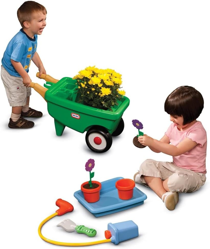 Little Tikes 2-in-1 Garden Cart and Wheelbarrow