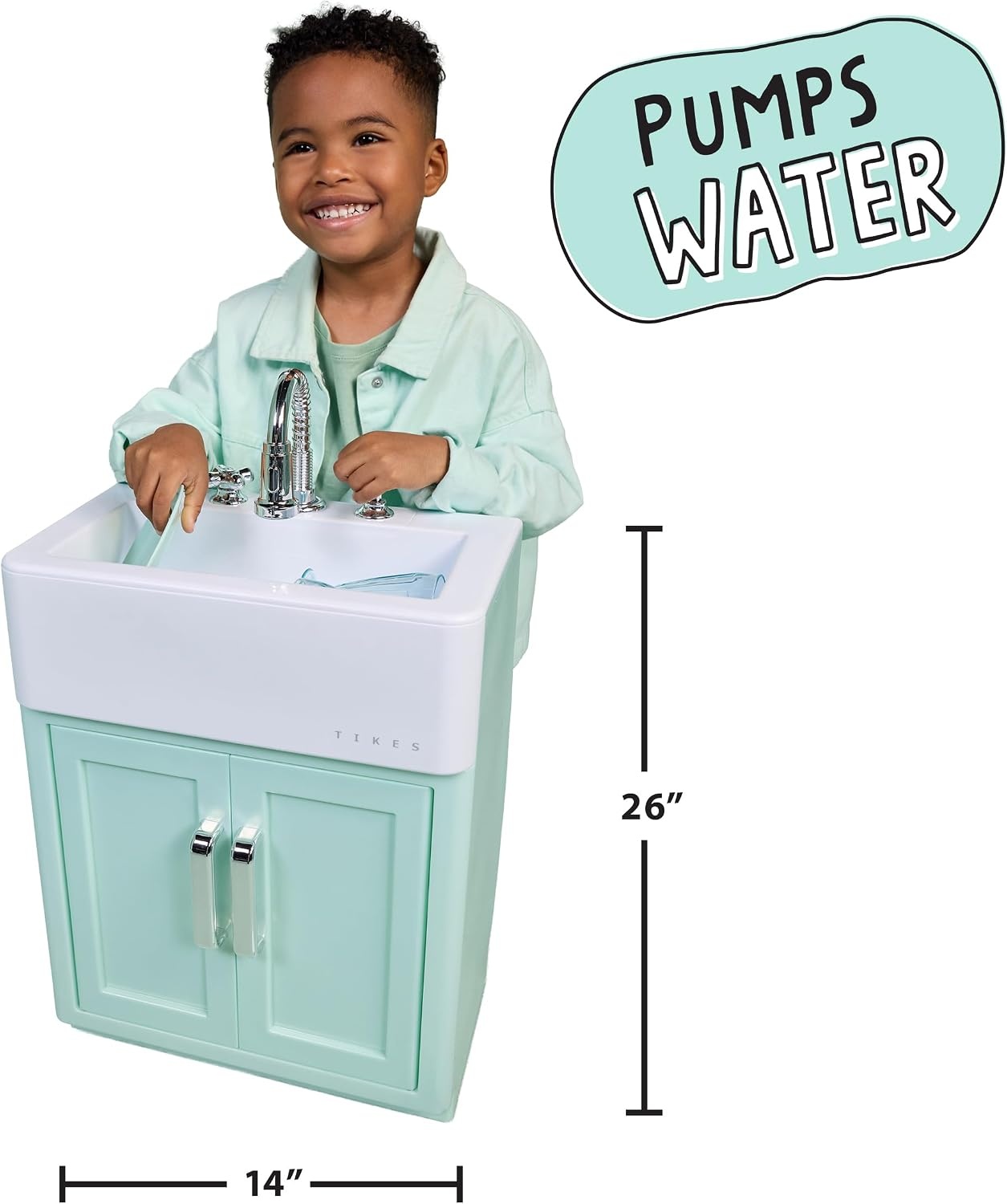 Little Tikes Sweet Spaces Modular Kitchen Sink – Sea Foam, Imaginative Play, Pretend Play Kitchen, Boys and Girls Ages 3+ Years