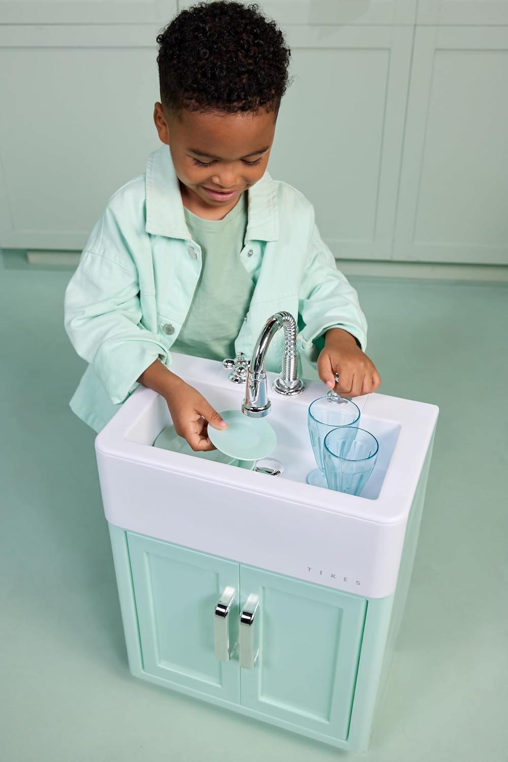 Little Tikes Sweet Spaces Modular Kitchen Sink – Sea Foam, Imaginative Play, Pretend Play Kitchen, Boys and Girls Ages 3+ Years