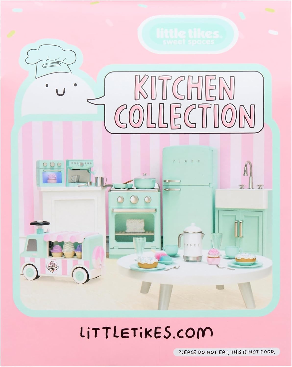 Little Tikes Sweet Spaces Modular Kitchen Oven – Sea Foam, Imaginative Play, Pretend Play Kitchen, Boys and Girls Ages 3+ Years
