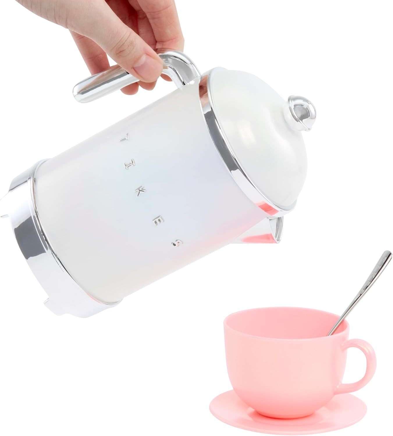 Little Tikes Sweet Spaces Tea Set, Pink, Play Kitchen Cookware, Boys and Girls Ages 3+ Years