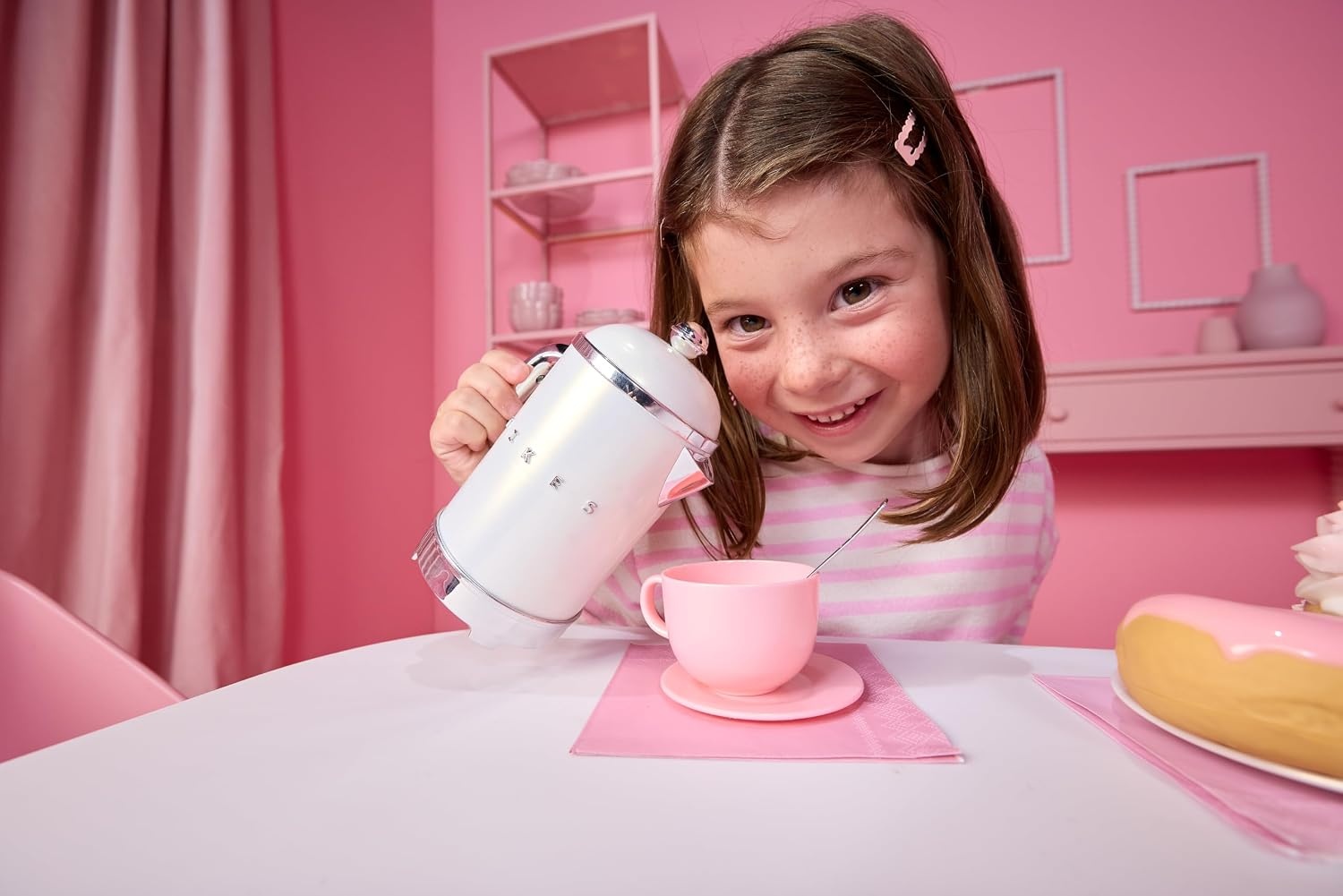 Little Tikes Sweet Spaces Tea Set, Pink, Play Kitchen Cookware, Boys and Girls Ages 3+ Years