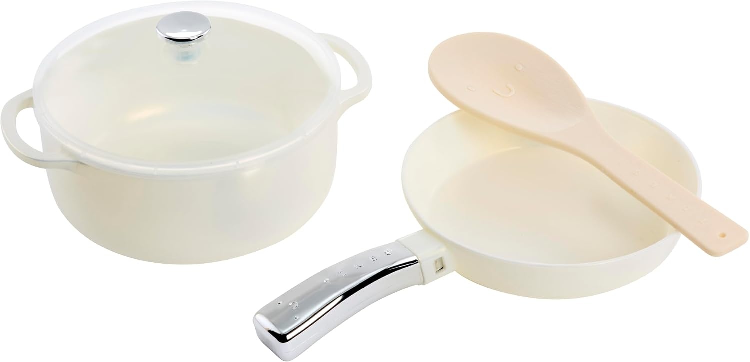 Little Tikes Sweet Spaces Pots & Pans Set, White, Play Kitchen Cookware, for Boys and Girls Ages 3+ Years
