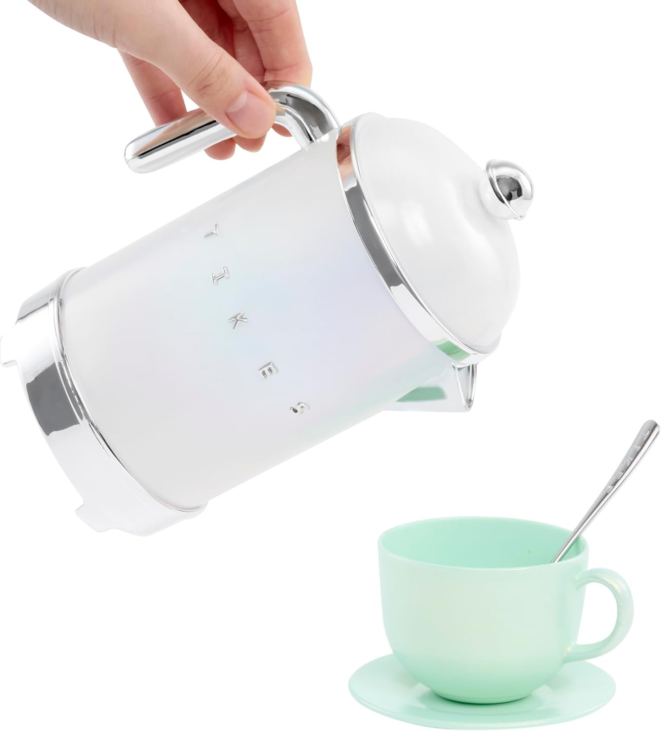 Little Tikes Sweet Spaces Tea Set, Sea Foam, Play Kitchen Cookware, Boys and Girls Ages 3+ Years