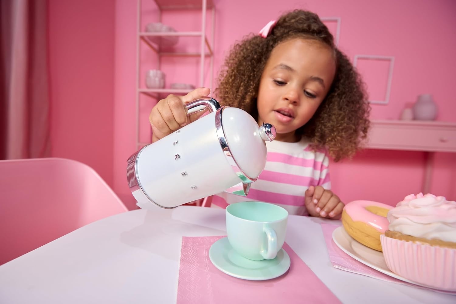 Little Tikes Sweet Spaces Tea Set, Sea Foam, Play Kitchen Cookware, Boys and Girls Ages 3+ Years