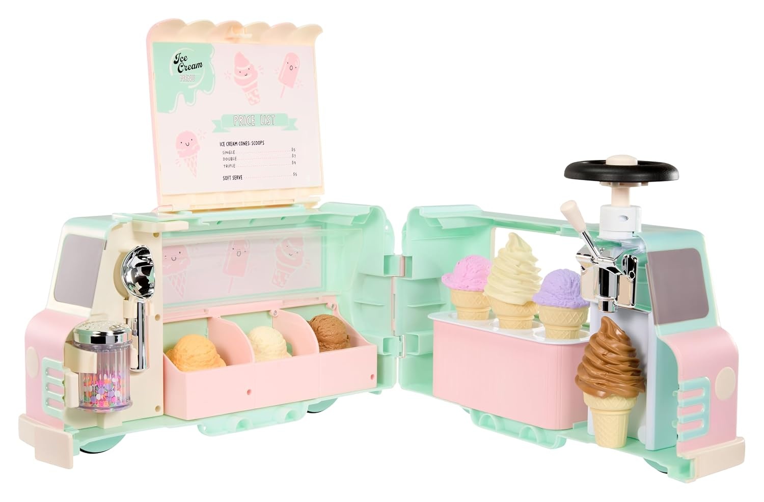 Little Tikes Sweet Spaces Ice Cream Scoot ‘n Serve, Ride-On, Indoor and Outdoor Play, Boys and Girls Ages 1-3 Years