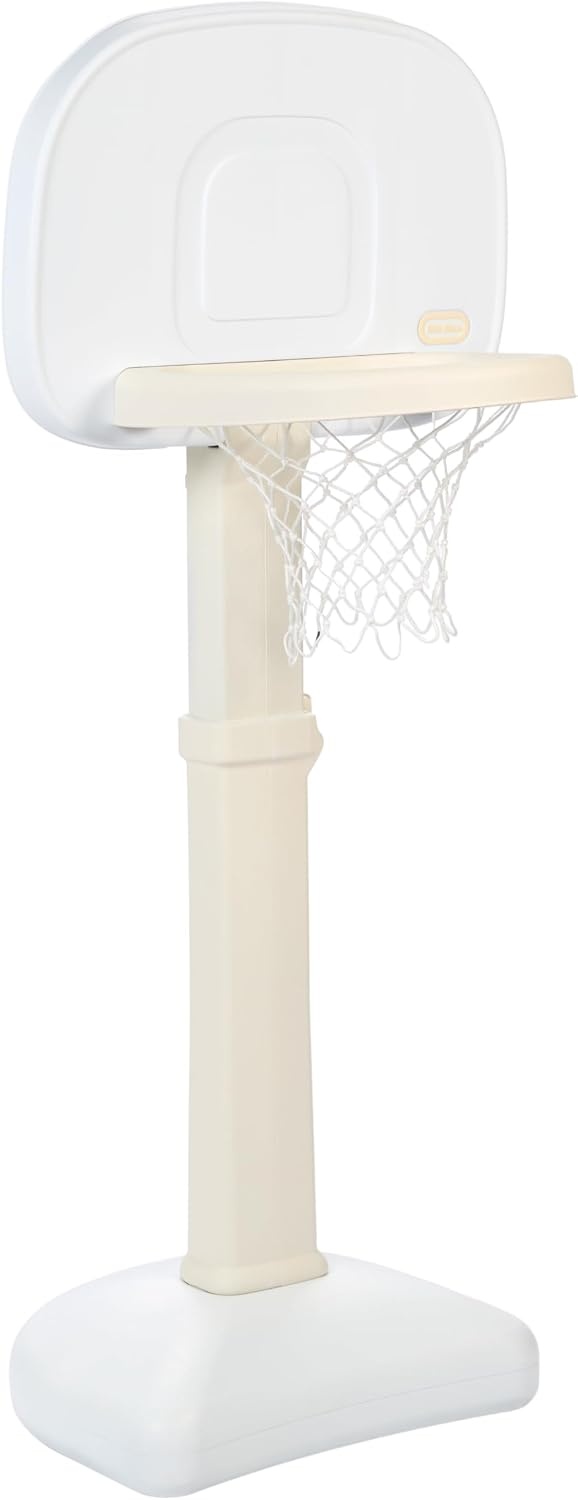 Little Tikes Cloud Collection – TotSports Easy Score Basketball Set w/ 3 Balls – White