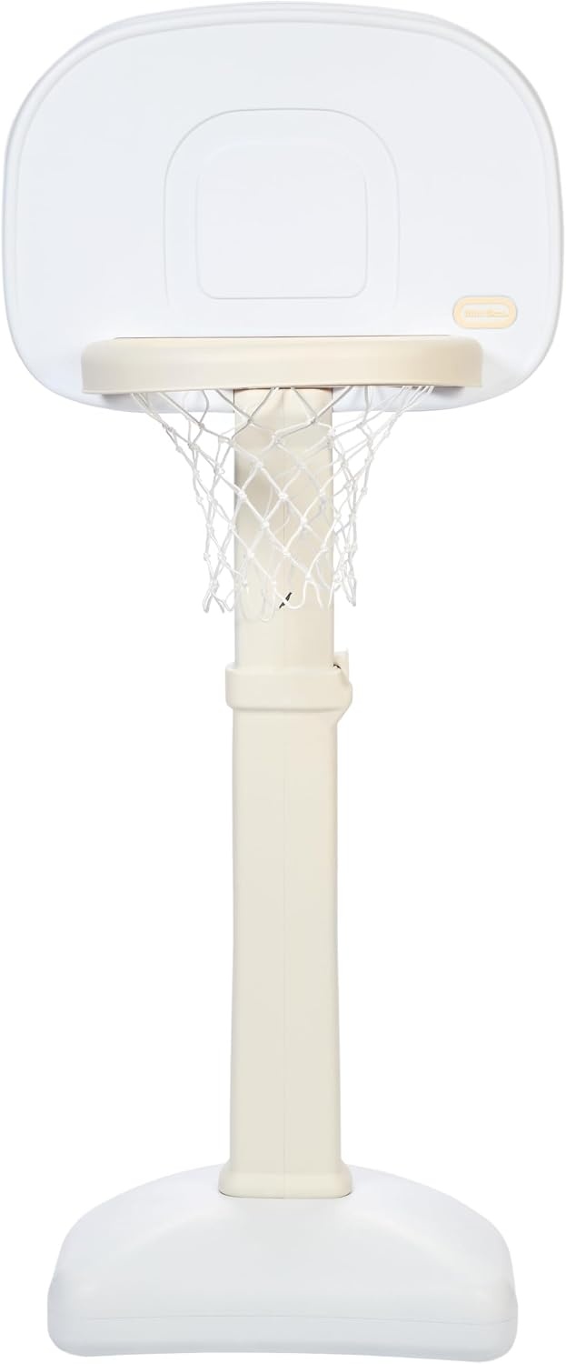 Little Tikes Cloud Collection – TotSports Easy Score Basketball Set w/ 3 Balls – White