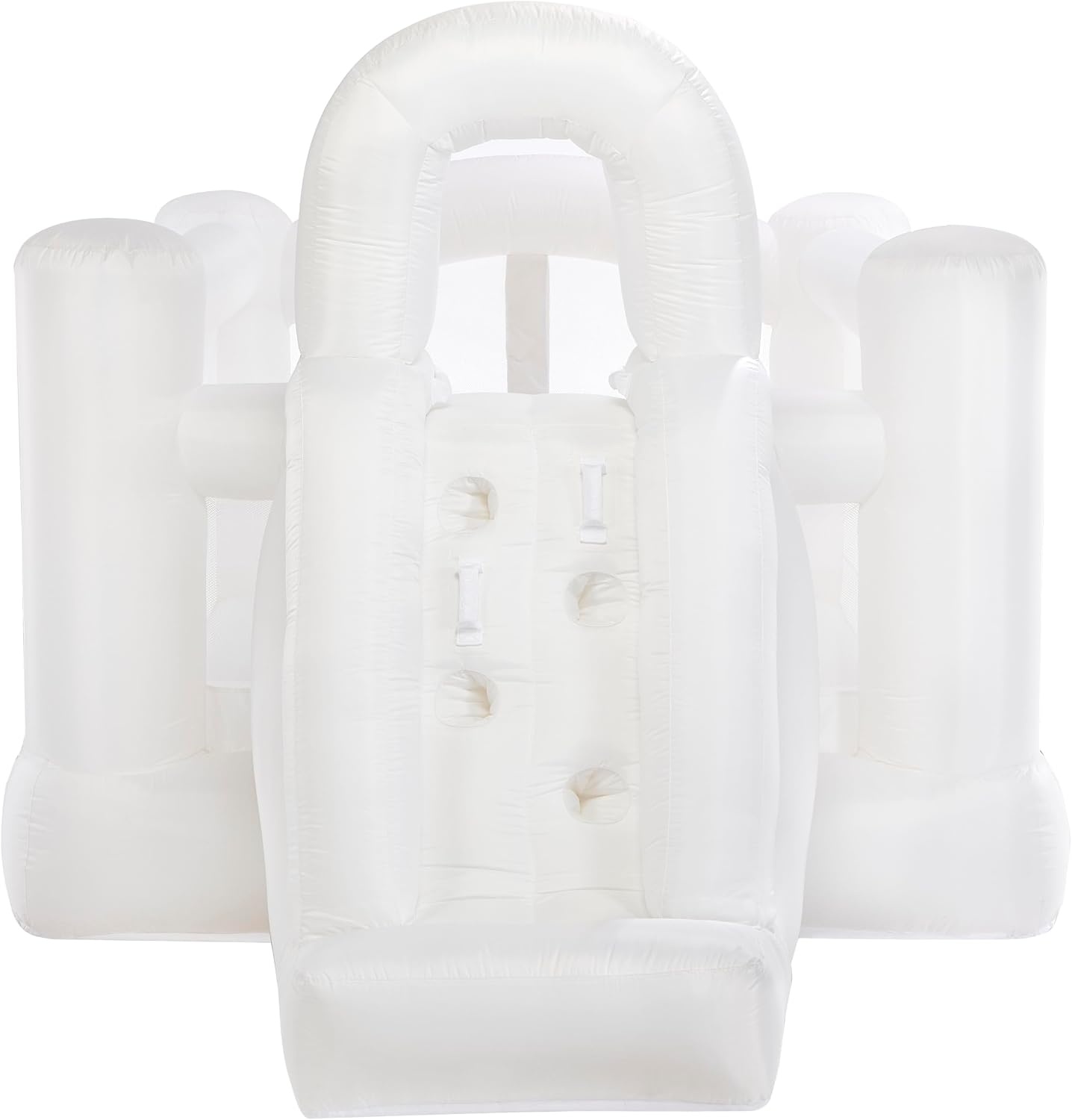 Little Tikes Cloud Collection Jump ‘n Double Slide Bouncer – White, Outdoor Water Inflatable, Boys and Girls Ages 3-8 Years