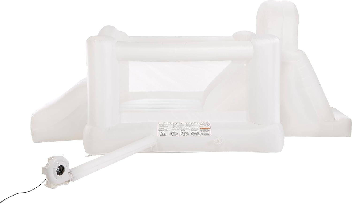 Little Tikes Cloud Collection Jump ‘n Double Slide Bouncer – White, Outdoor Water Inflatable, Boys and Girls Ages 3-8 Years