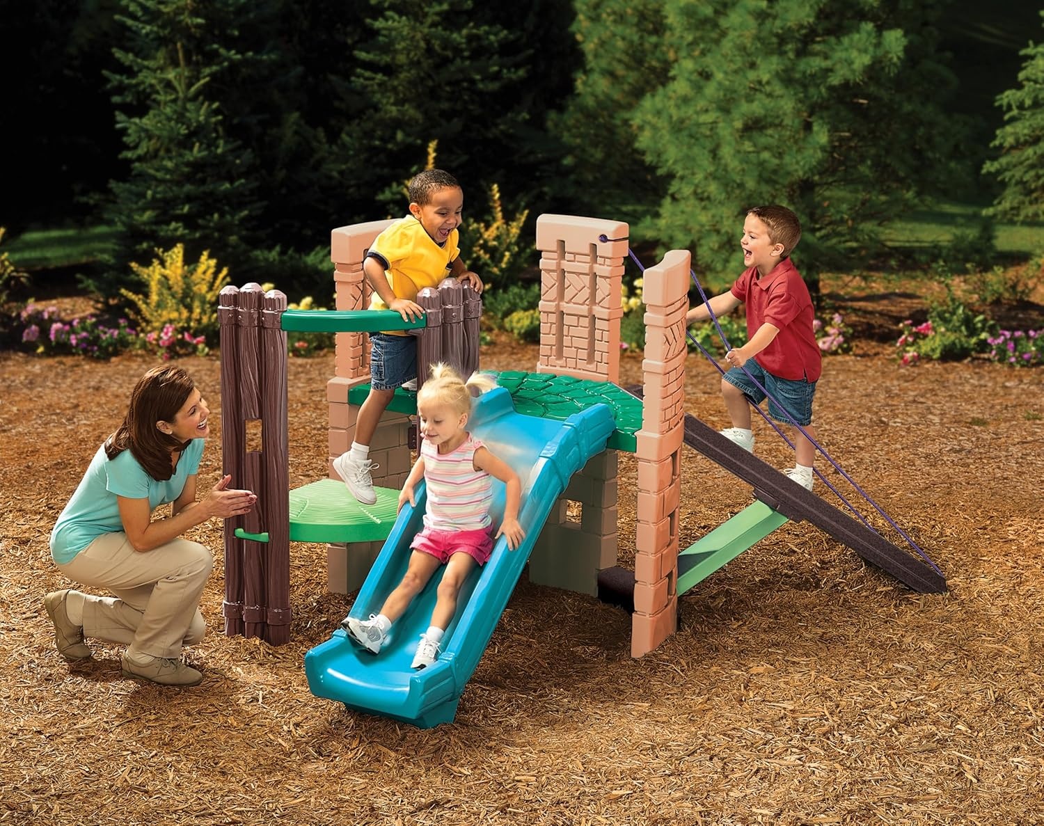 Little Tikes Hide and Seek Climber Red/Cream/Green, 1 – 4 years(Brown)
