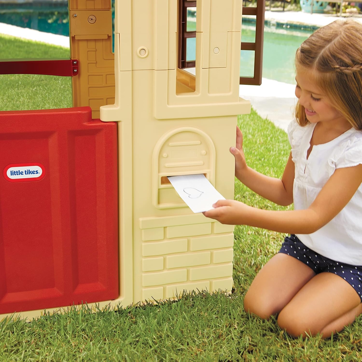 Little Tikes Cape Cottage Pretend Princess Playhousefor Kids, Indoor Outdoor, with Working Doors and Windows, for Toddlers Ages 2+ Years,Pink,Large(Tan)
