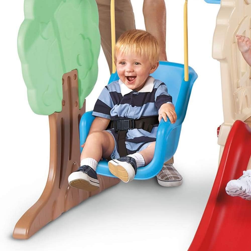 Little Tikes Hide & Seek Climber and Swing, Indoor Outdoor with Slide – Easy Set Up – Toddler Playset, 53.50L x 52.00W x 41.00H