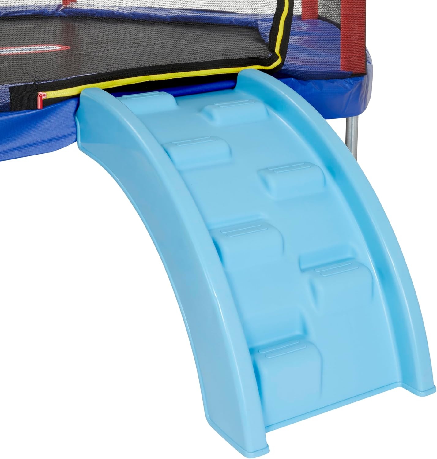 Little Tikes Climb ‘n Slide 7ft Trampoline Outdoor, Ages 3-10 with Slide and Climbing Steps, Boys and Girls, Attached Shoe Holder