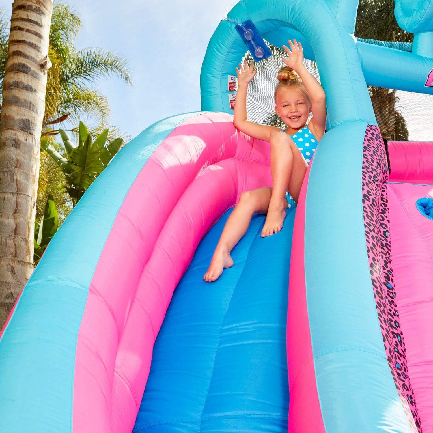 Little Tikes Rocky Mountain River Race Inflatable Slide Bouncer, 161″ L x 169″ W x 103″ H/Weight: 50.00 lbs., Multicolor(Multicolored)
