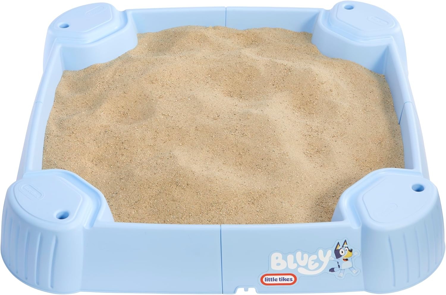 Little Tikes Bluey Beach Day Sand Box with 6 Accessories, Bluey Active Play, for Boys and Girls Ages 1-6 Years