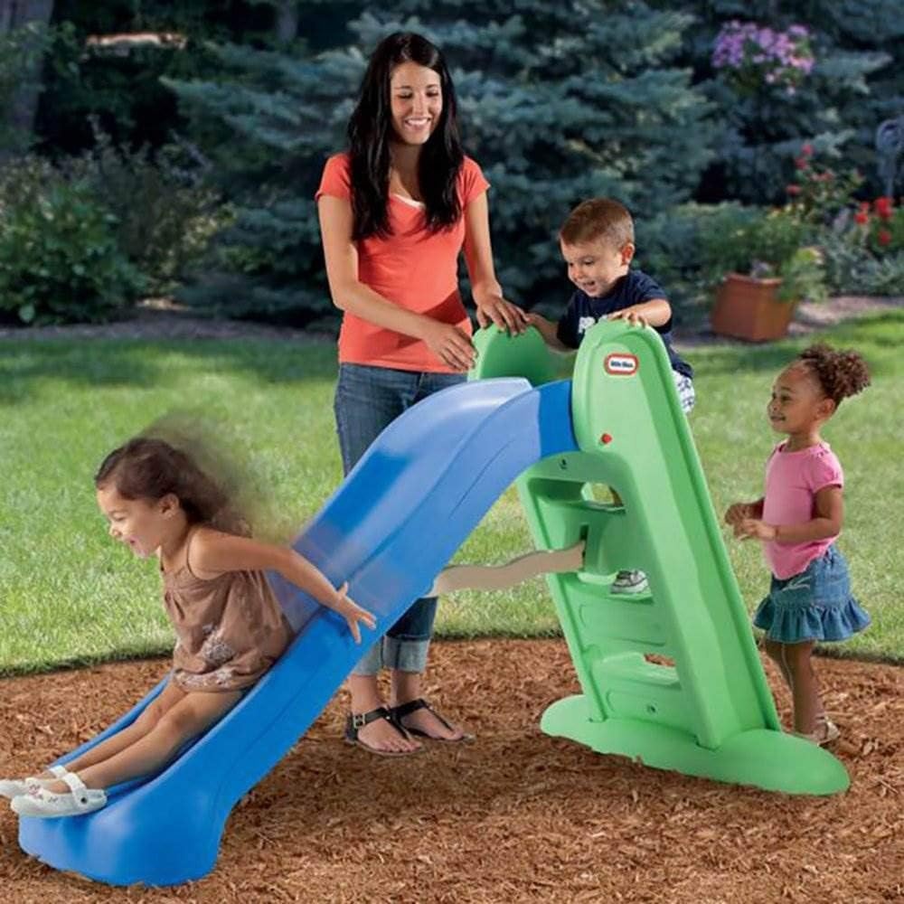 Little Tikes Easy Store Large Slide , Blue/Green(Blue/Green)