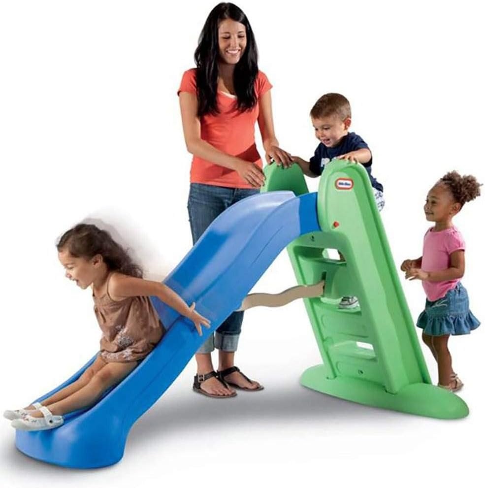 Little Tikes Easy Store Large Slide , Blue/Green(Blue/Green)