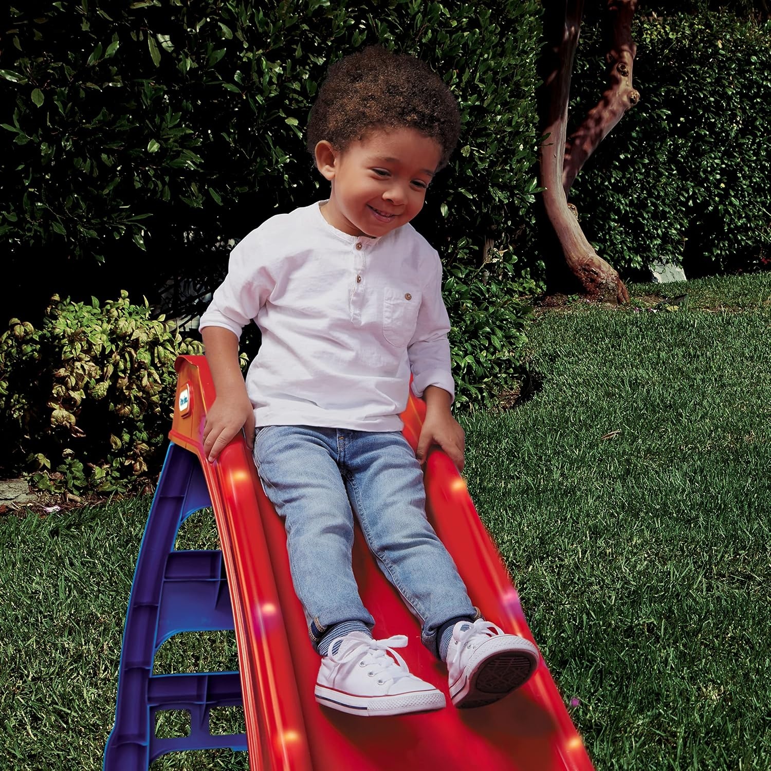 Little Tikes Light-Up First Slide for Kids Indoors/Outdoors , Red(Climber)