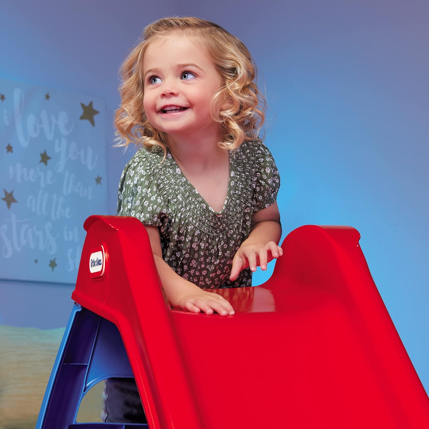 Little Tikes Light-Up First Slide for Kids Indoors/Outdoors , Red(Climber)