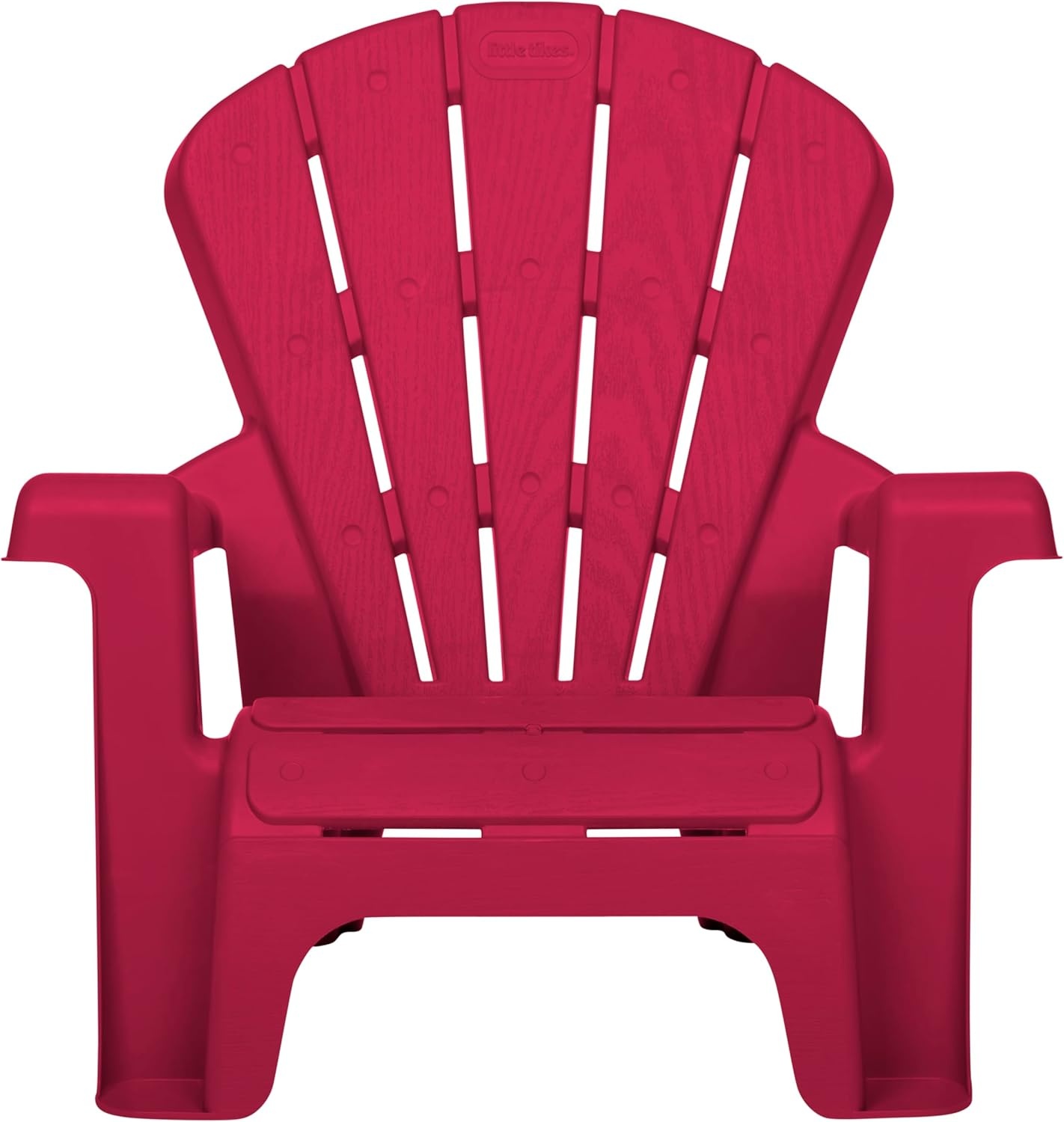 Little Tikes Kids Garden Chair 4 Pack in Red, Outdoor Toddler Activity Adirondack Chairs for Picnic, Garden, Patio, Backyard & Beach, Outdoor Chair Set(2 Pack)