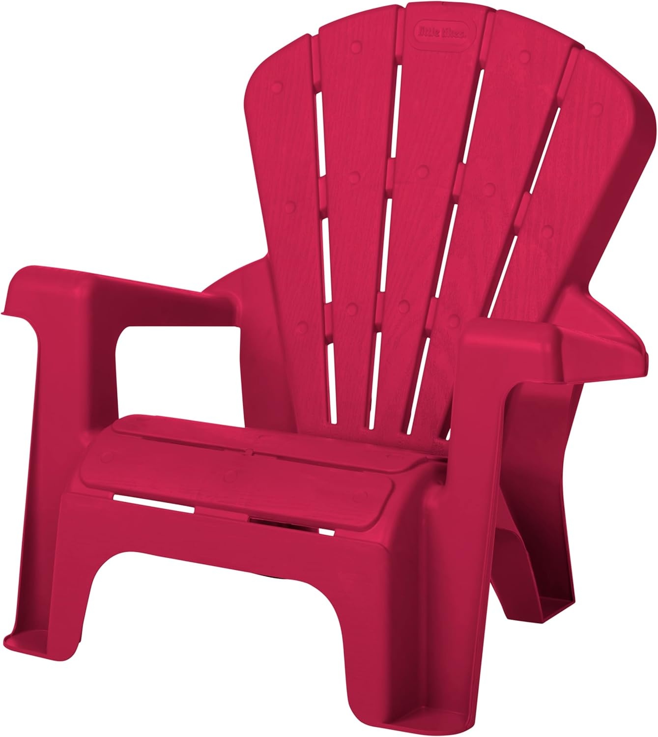 Little Tikes Kids Garden Chair 4 Pack in Red, Outdoor Toddler Activity Adirondack Chairs for Picnic, Garden, Patio, Backyard & Beach, Outdoor Chair Set(4 Pack)