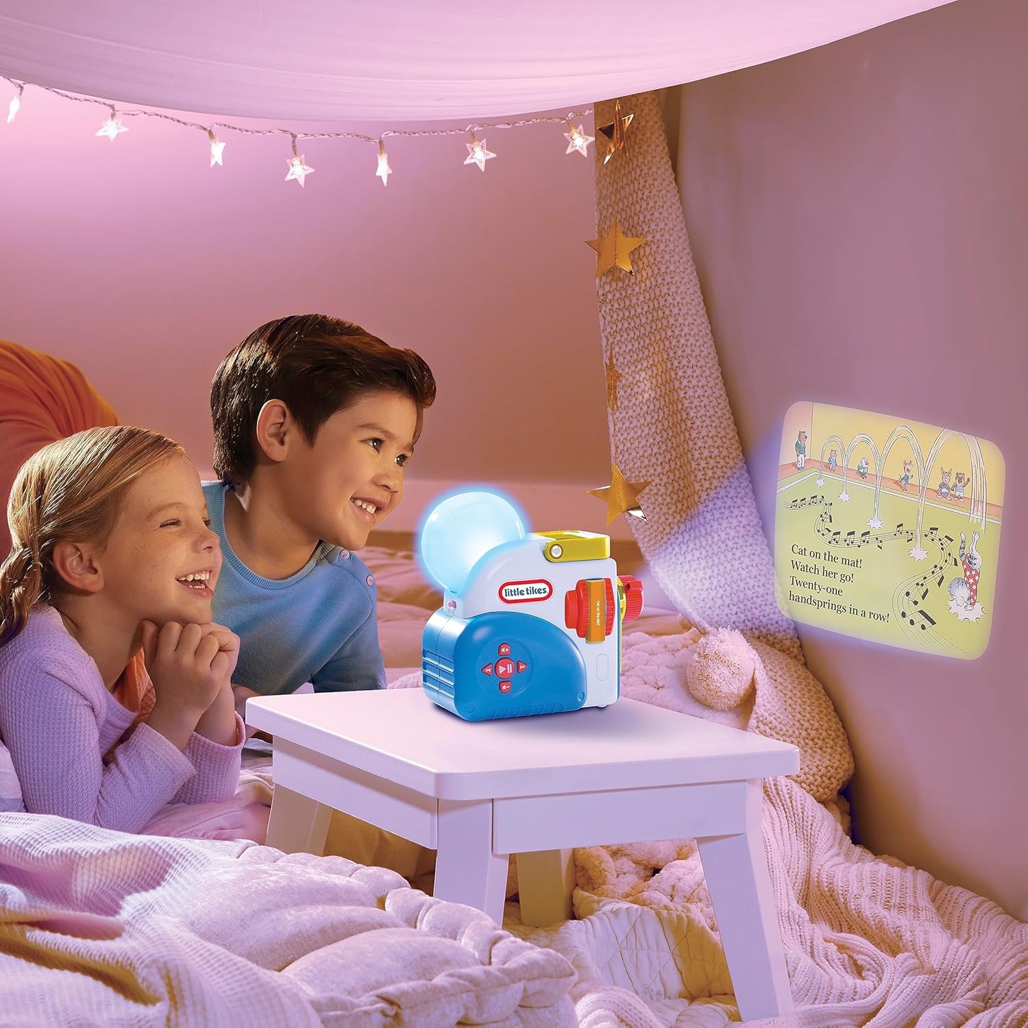 Little Tikes Story Dream Machine Colorful Cats Story Collection, Storytime, Books, Random House, Audio Play Character, Gift and Toy for Toddlers and Kids Girls Boys Ages 3+ Years