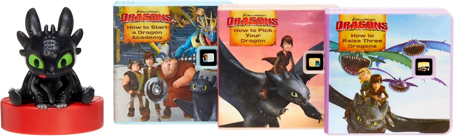 Little Tikes Story Dream Machine DreamWorks How to Train Your Dragon Toothless Collection, Storytime, Learning Books, Audio Play, Toy Gift, Toddlers, Kids Girls Boys Ages 3+