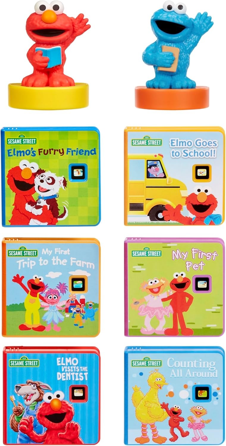 Little Tikes Story Dream Machine Sesame Street Cookie Monster & Elmo 2-Pack Story Collection Ages 3+