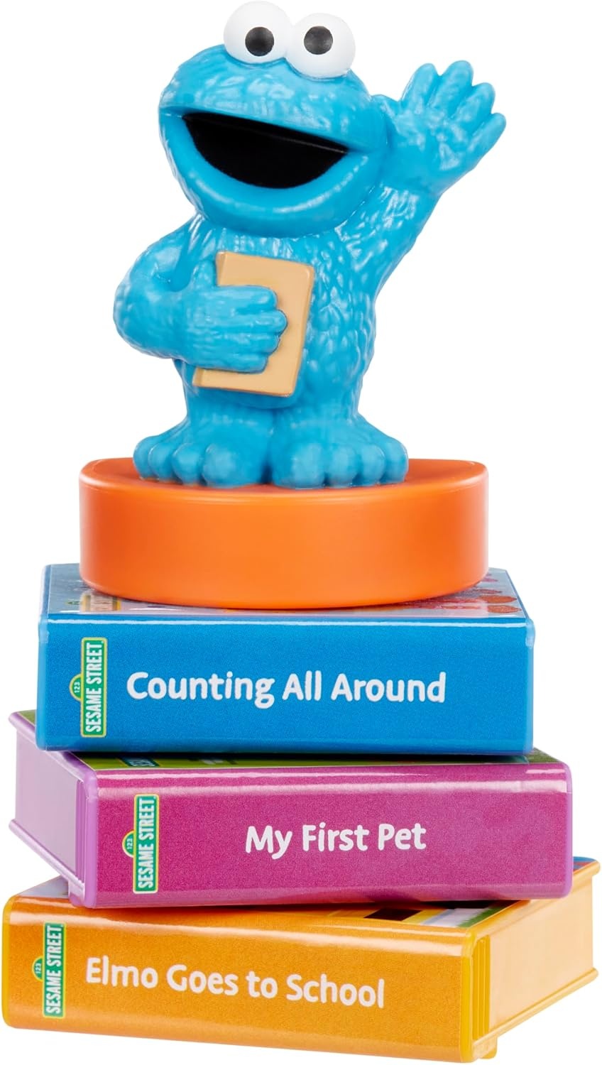 Little Tikes Story Dream Machine Sesame Street Cookie Monster & Elmo 2-Pack Story Collection Ages 3+