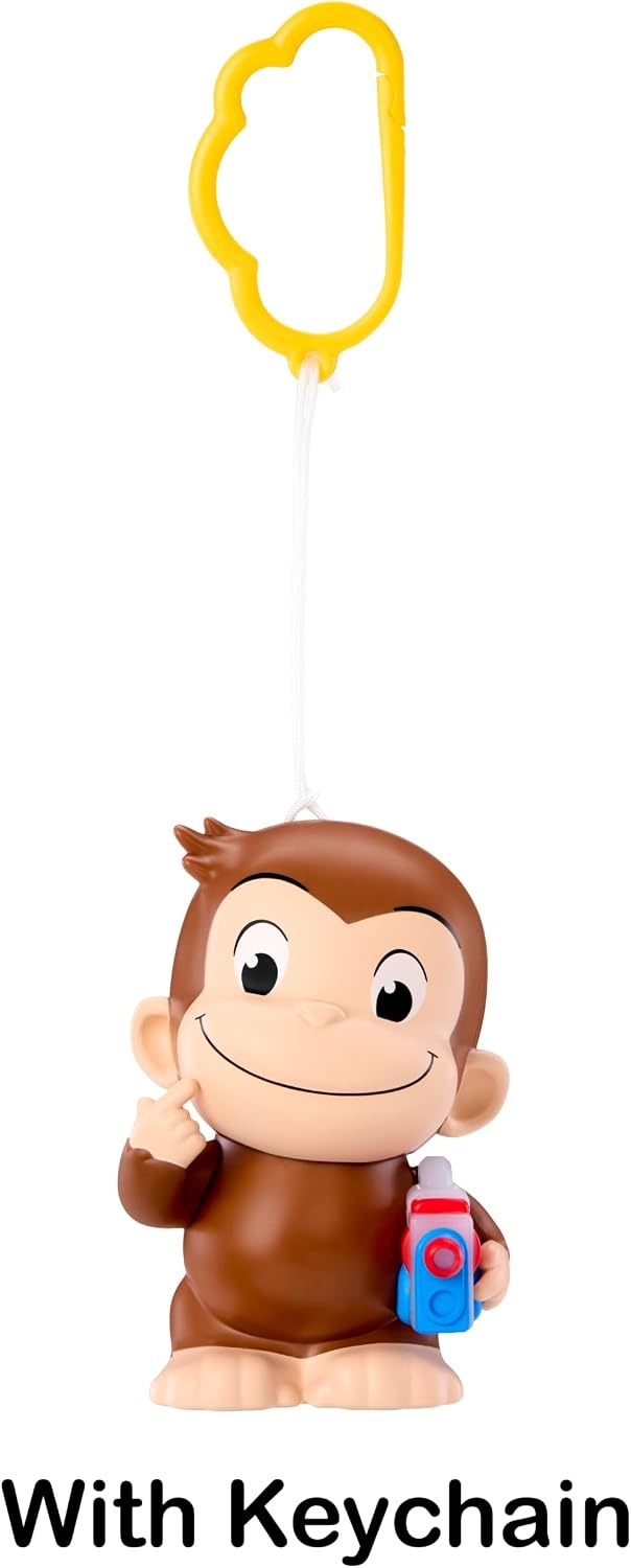 Little Tikes Story Dream Pals Curious George, Interactive Story Telling 4 Figure with Bonus Cartridge, Talks, Lights Up, Key Chain, Ages 3+