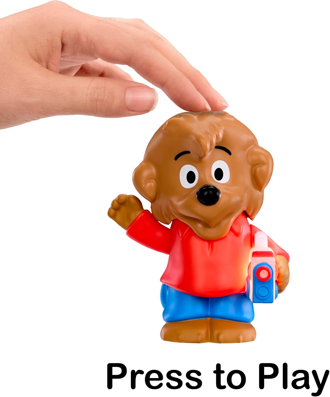 Little Tikes Story Dream Pals Berenstain Bears Brother Bear, Interactive Story Telling 4 Figure with Bonus Story Cartridge, Talks, Lights Up, Key Chain, Ages 3+