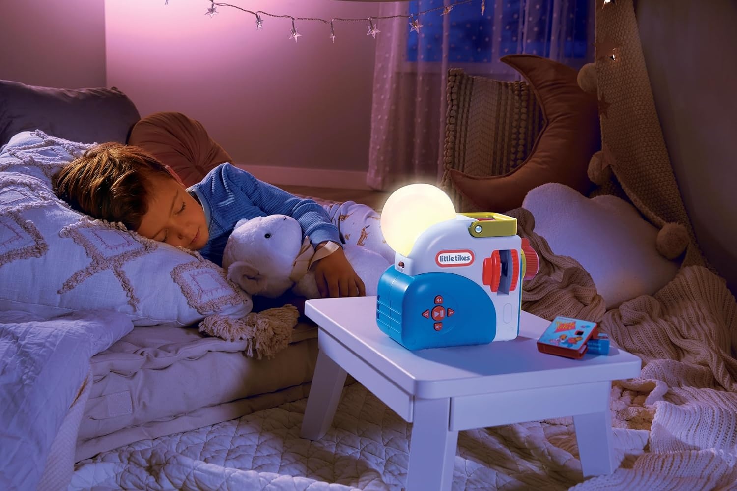 Little Tikes Story Dream Machine Starter Pack with 3 Classic Fairytale Stories – Light, Sound, and Audio Projector for Kids – Includes 3 Stories and 1 Character – for Kids Ages 3+ Years(Story Dream Machine)