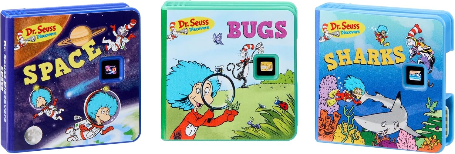 Little Tikes Story Dream Machine Dr. Seuss Cat in the Hat Collection, 3 Stories, Bonus Character, Projects Storytime for Kids, Audio Play, Fun Toy, Ages 3+ Years
