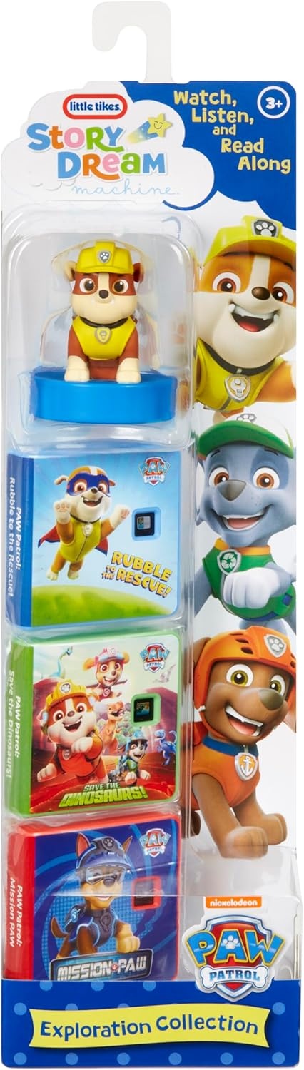 Little Tikes Story Dream Machine PAW Patrol Exploration Collection, Storytime, Books, Audio Character, Toy Gift, Toddlers, Kids Girls Boys Ages 3+