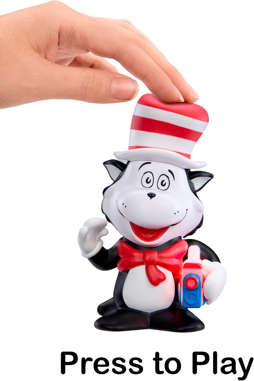 Little Tikes Story Dream Pals Dr. Seuss Cat in the Hat, Interactive Story Telling 4 Figure with Bonus Story Cartridge, Talks, Lights Up, Key Chain, Ages 3+