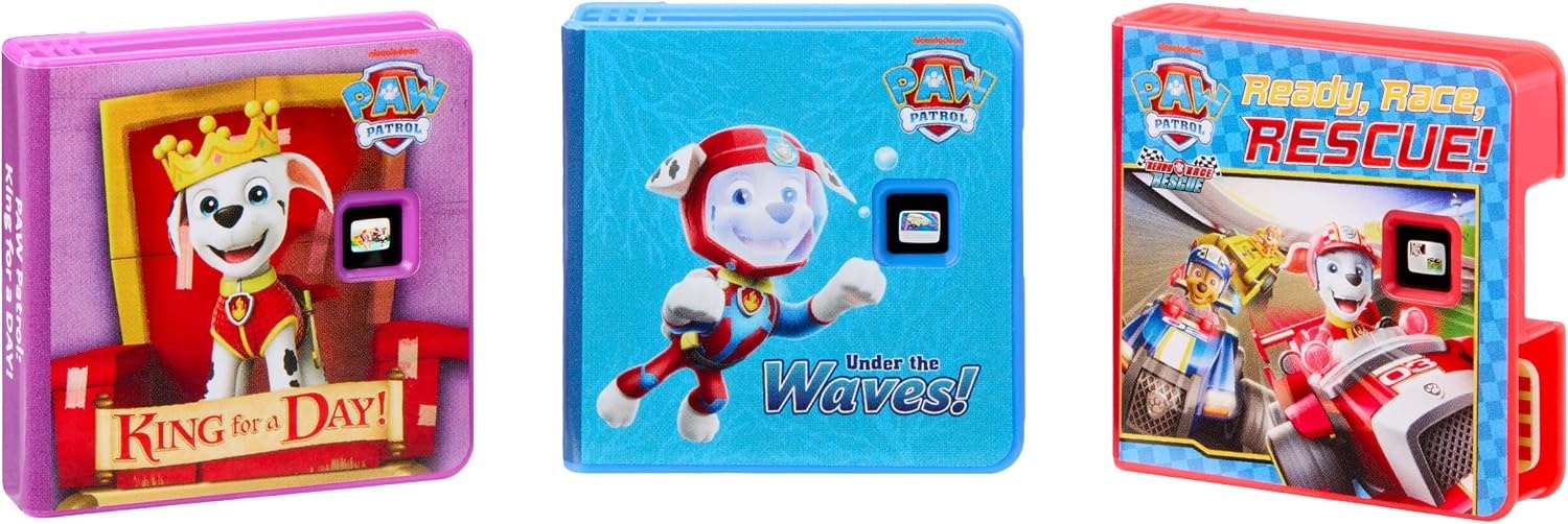Little Tikes Story Dream Machine PAW Patrol Marshall Collection, 3 Stories, Bonus Character, Projects Storytime for Kids, Audio Play, Fun Toy, Ages 3+ Years