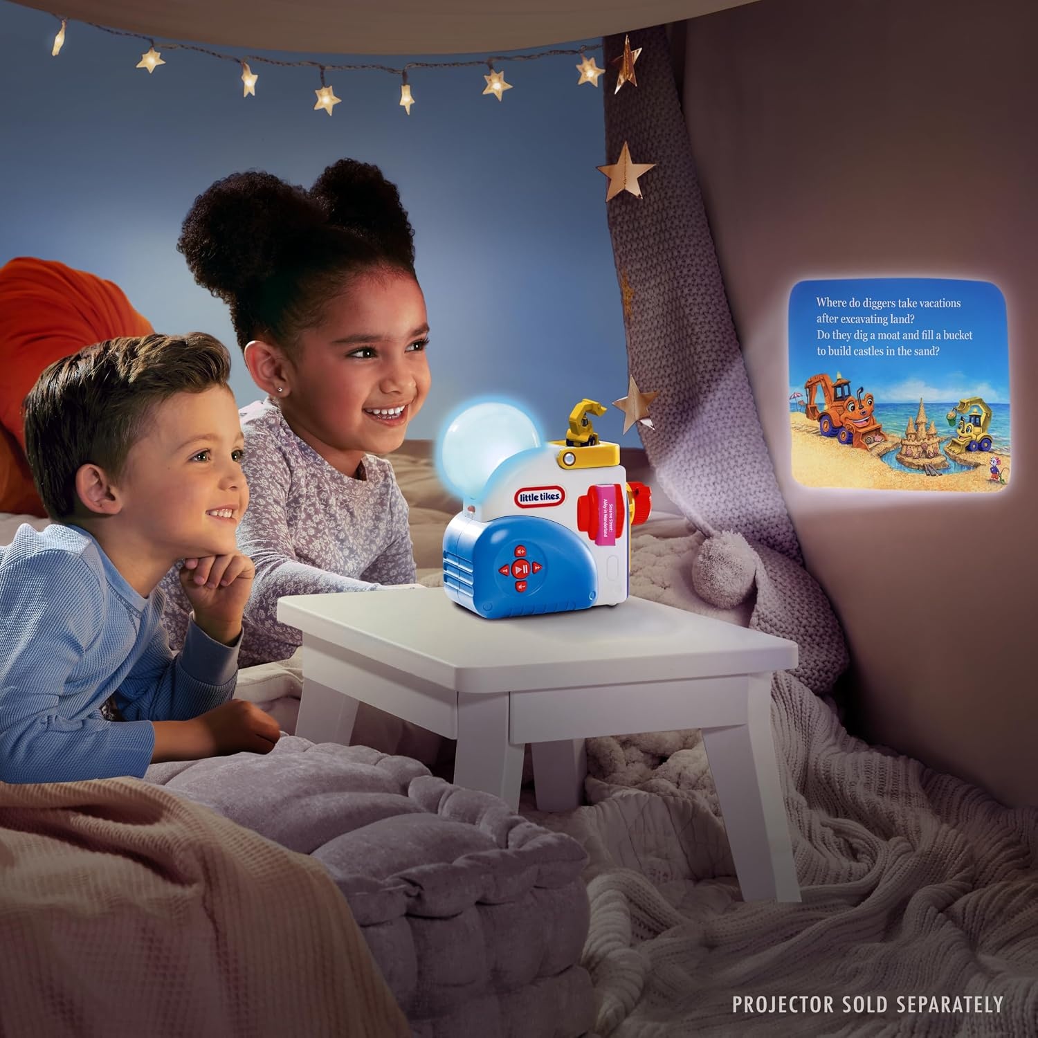 Little Tikes Story Dream Machine Random House Where Do Diggers Collection, 3 Stories, Bonus Character, Projects Storytime for Kids, Audio Play, Fun Toy, Ages 3+ Years